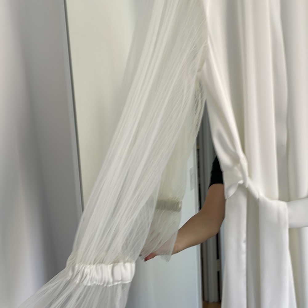 White Bridal Robe - Picture 2 of 6